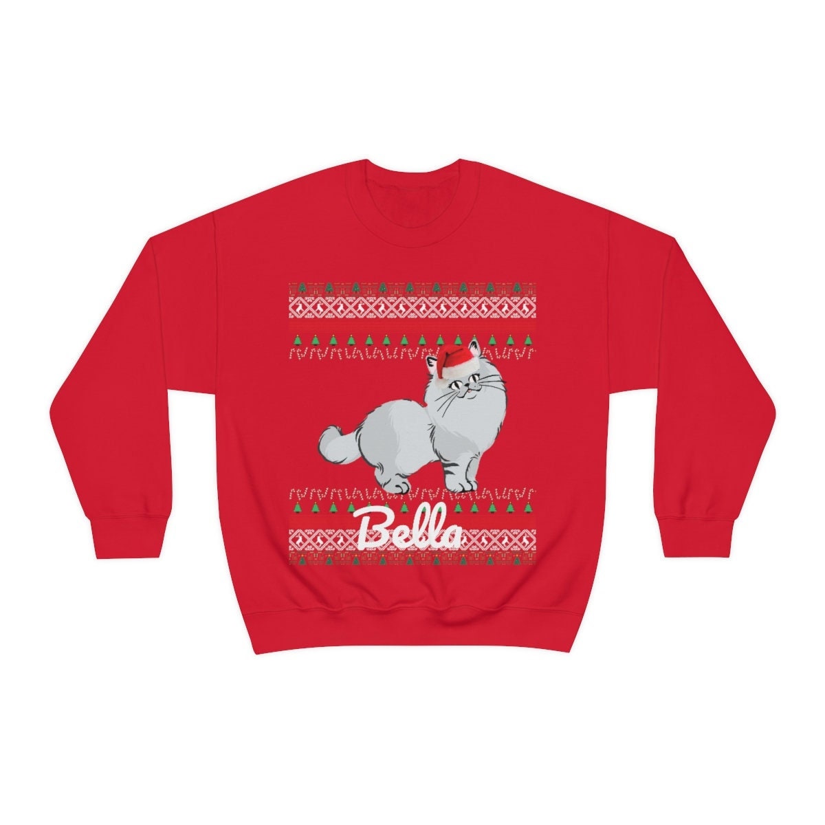 Persian Cat Christmas Sweater | Persian Cat Gift | Persian Mom | Ugly Persian Cat Sweatshirt for XMas Holiday | Custom Persian Longhair Dad