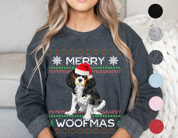 Cavalier king charles spaniel christmas jumper cheap