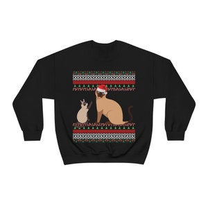 Siamese Christmas Sweater | Siamese Cat Gift | Siamese Mom | Ugly Siamese Sweatshirt for XMas Holiday | Siamese Dad | Funny Siamese Cat