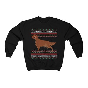 Sweter świąteczny irlandzkiego setera | Bluza unisex irlandzkiego setera | Prezenty irlandzkiego setera | Mama irlandzkiego setera Brzydkie święta Bożego Narodzenia | Tata irlandzkiego setera