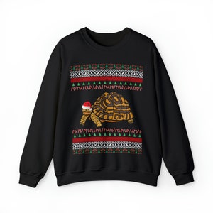 Schildkröte Weihnachten Pullover | Schildkröte Geschenk | Schildkröte Pullover | Grinsekatzenmama | Russische Schildkröte Sweatshirt | Papagei der ägyptischen Schildkröte