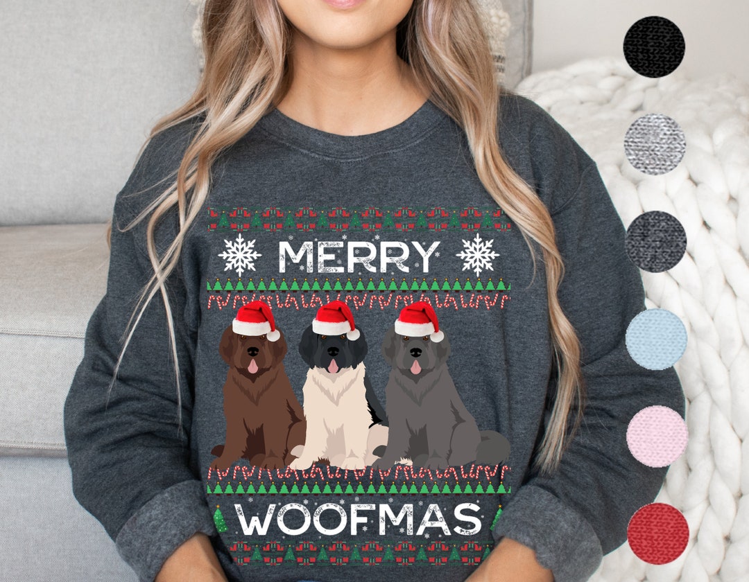 Newfoundland Dog Christmas Sweater Newfoundland Dog Gifts Newfie Mom