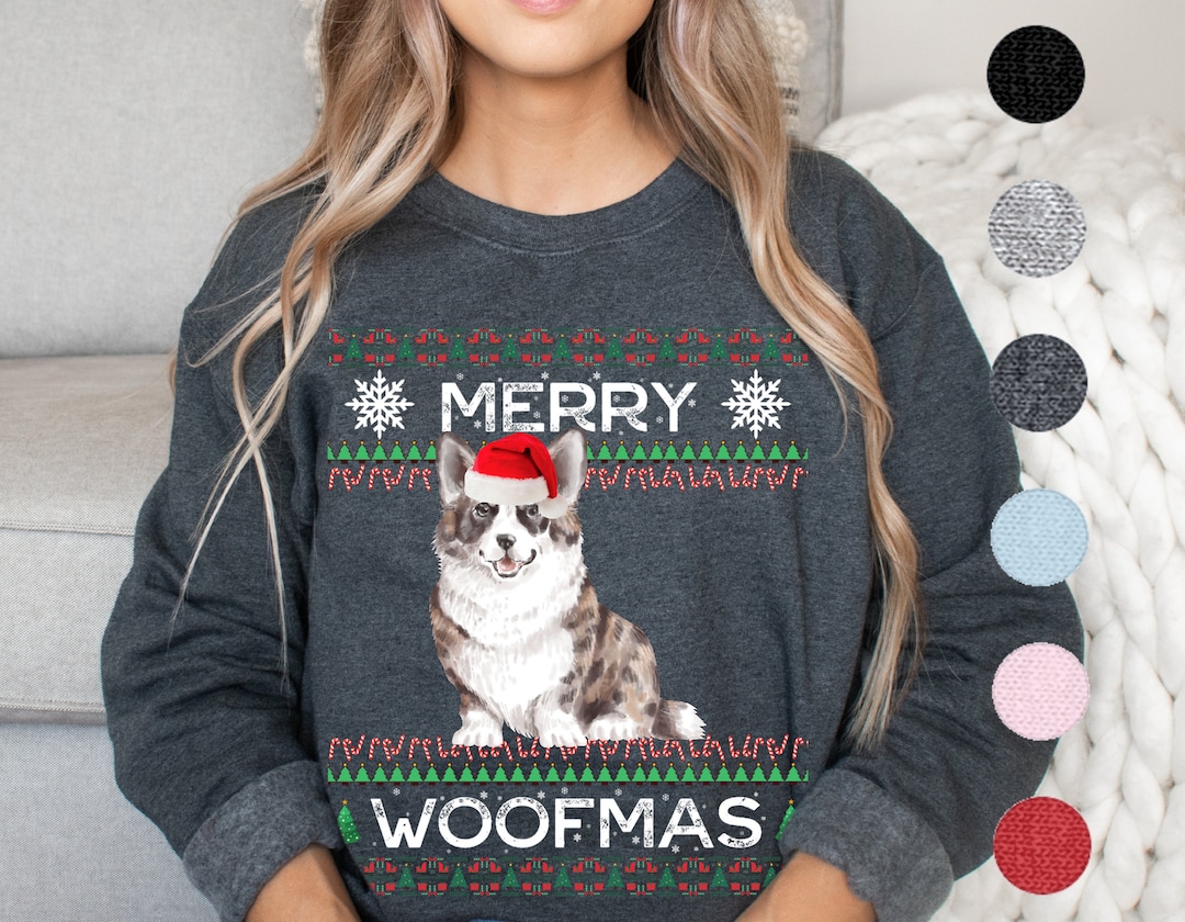 Cardigan Corgi Christmas Sweater | Cardigan Corgi Gift | Cardigan