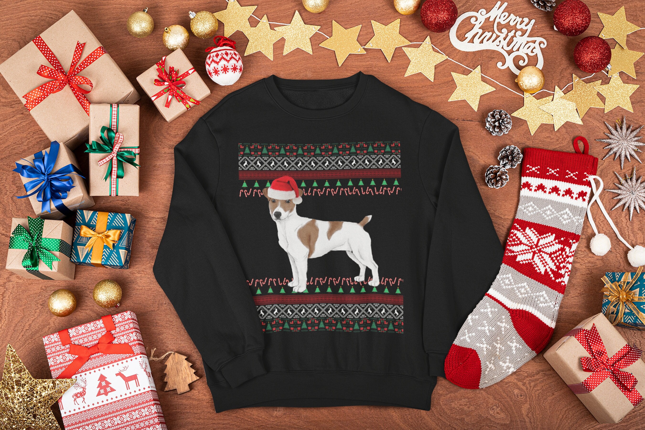 jack russell christmas sweater