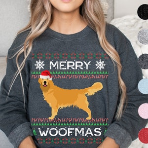 Golden Retriever Weihnachtspullover | Golden Retriever Geschenk | Golden Retriever Sweatshirt | Golden Retriever Mama | Golden Retriever Dad XMas