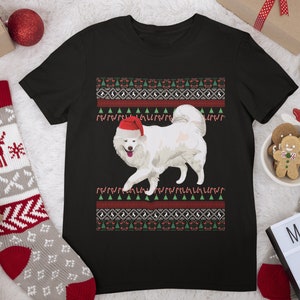 サモエド クリスマス シャツ | サモエド シャツ | サモエド ギフト | サモエド ママ T シャツ | 醜いサモエド クリスマス T シャツ | サモエド パパのクリスマスプレゼント