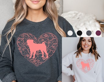 Pug Sweatshirt | Pug Mom Sweatshirt | Pug Sweater for Women | Pug Gifts | Pug Mother | Pug Mama | Pug Dog Mom | Pug Mom Gift for Her