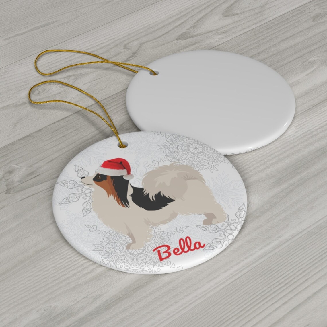 Papillon Ornament Custom Papillon Gifts Papillon Christmas Etsy