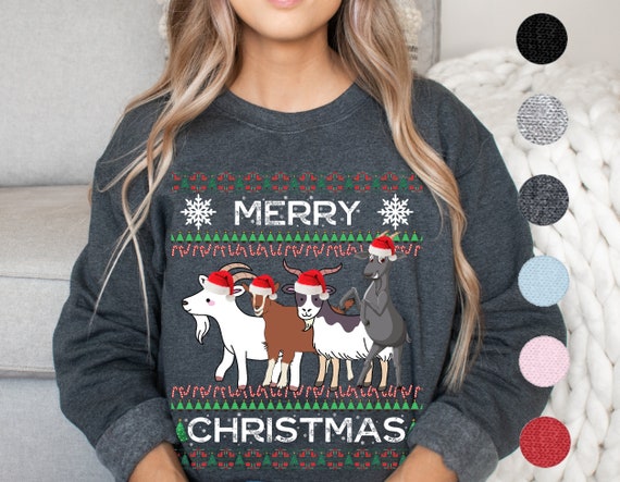 Ugly goat christmas sweater sale