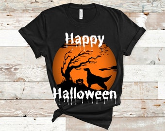 Engelse setter Halloween | Engels settershirt | T-shirt Engelse setter moeder | Setter vader | Halloween-kostuum Engelse setter Cadeau Feestdag