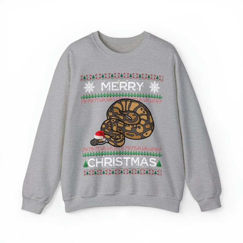 Ball Python Christmas Sweater | Ball Python Gift | Ball Python Sweater | Snake Sweater | Ugly Ball Python Sweatshirt XMas | Snake Mom Dad image 5