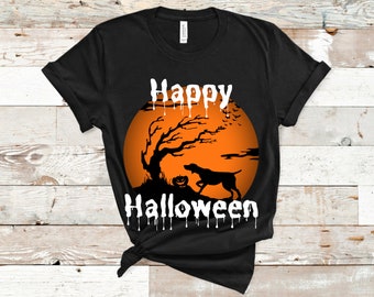 GSP Halloween Shirt | German Shorthaired Pointer TShirt | Pointer Mom | GSP Mom | Halloween Costume Pointer | Pointer Dad | GWP T-Shirt