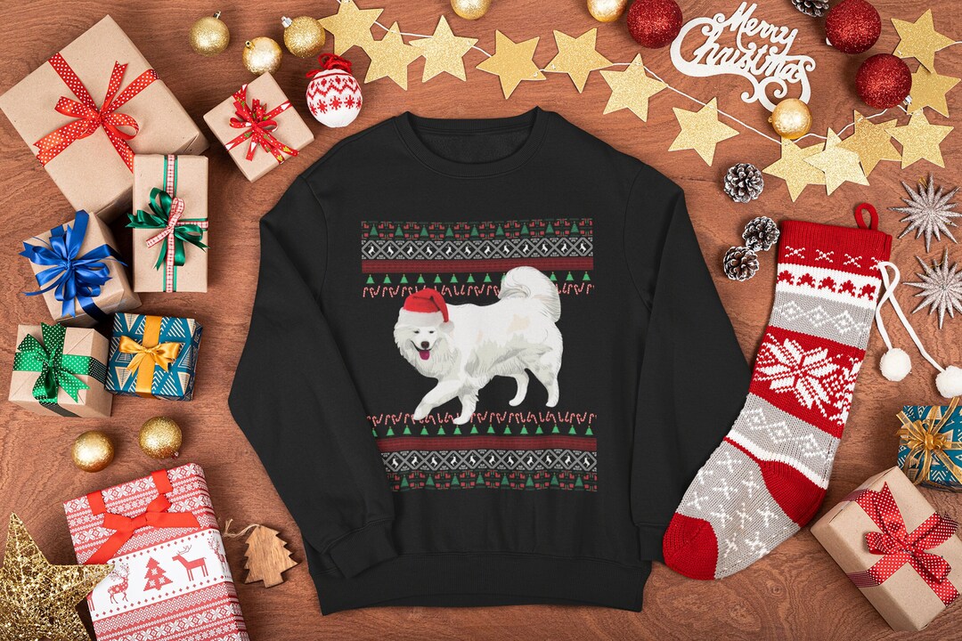 Samoyed Christmas Sweater Samoyed Gifts Samoyed Sweatshirt Etsy