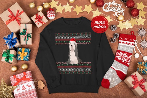 Australian shepherd christmas sweater hotsell