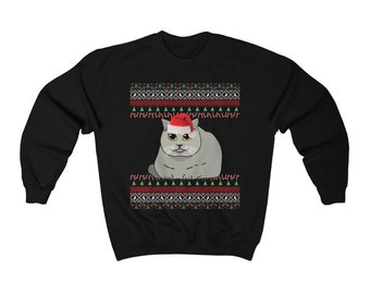 British Shorthair Christmas Sweater | British Shorthair Gift | Ugly British Shorthair Sweatshirt | British Shorthair Mom or Dad Cat Holiday