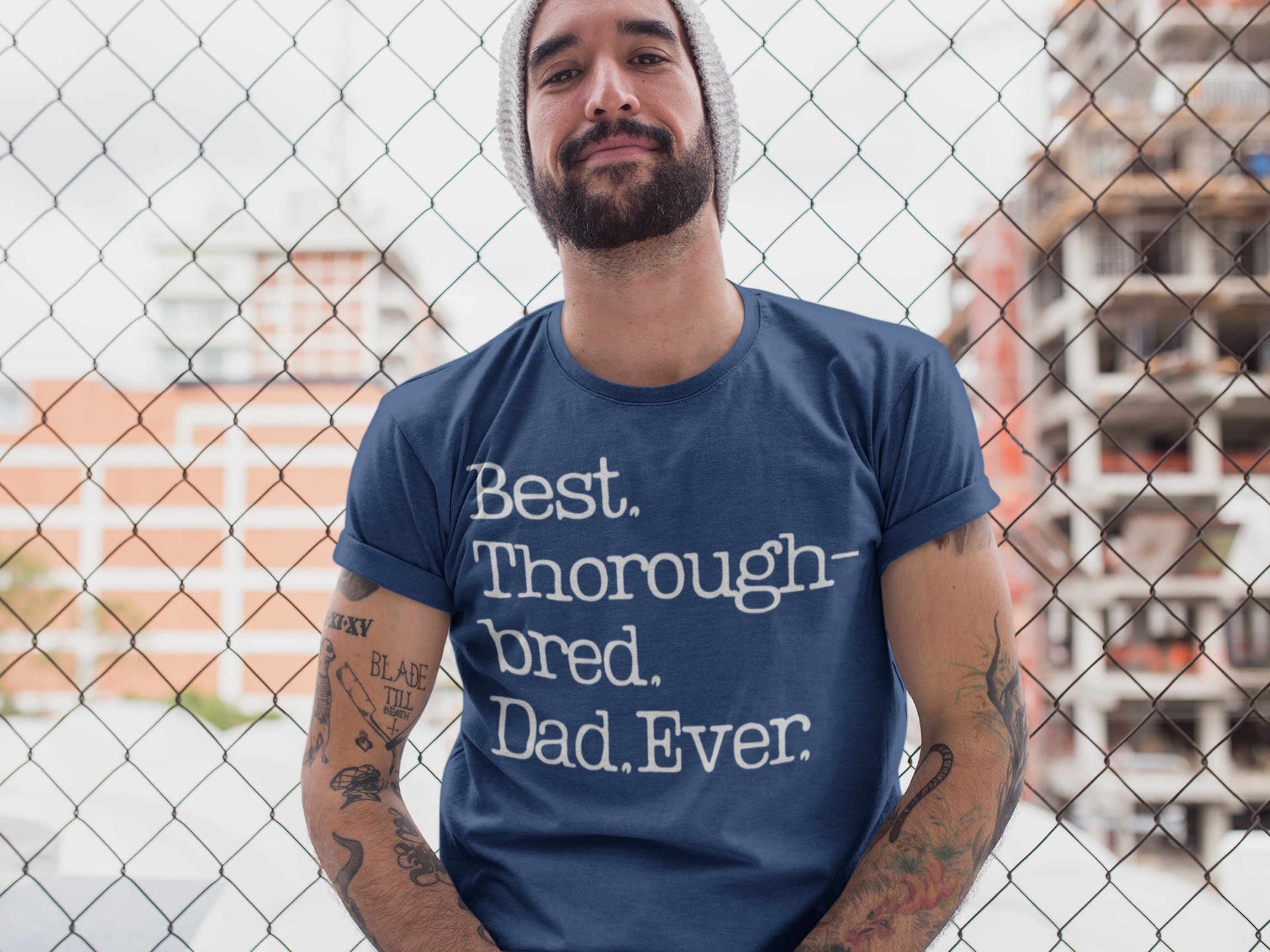 Thoroughbred Dad Shirt | Thoroughbred Gift for Him | Best Thoroughbred Dad Ever | Thoroughbred Horse Dad TShirt | Thoroughbred Horse Father