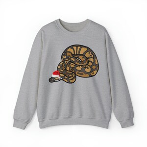 Suéter de pitón bola / Regalo de pitón bola / Suéter navideño de pitón bola / Suéter de serpiente / Mamá serpiente papá / Sudadera fea de pitón bola Navidad imagen 10