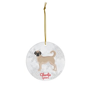 Anatolian Shepherd Ornament | Anatolian Shepherd Dog Gifts | Anatolian Shepherd Christmas Tree Decoration | Personalized Anatolian Mom Dad