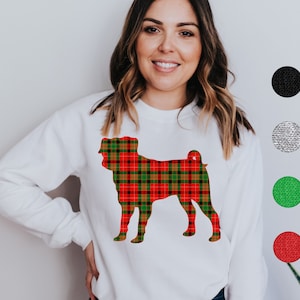 Pug Christmas Sweater | Pug Gifts | Pug Mom Sweatshirt | Unisex Pug Sweatshirt | Pug Dad Sweatshirt | Pom Mom Gift | Pug Sweater Christmas