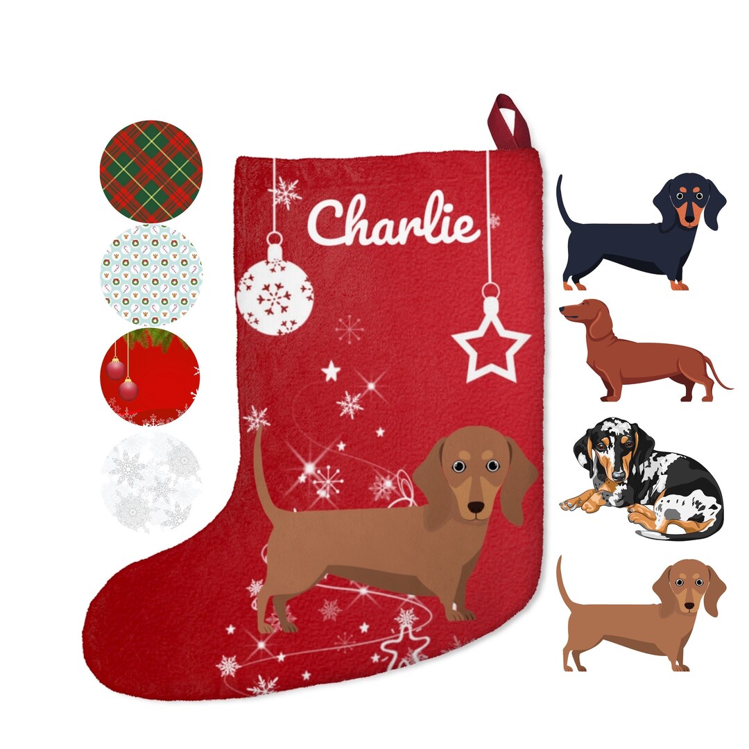 Dachshund Stocking Personalized Dachshund Gifts Dachshund Christmas