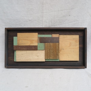 Wood Assemblage By Gregg Laananen / Original Construction From Found Woods / Hand Painted Wall Art Sculpture / Modern Art Collage / No. 103