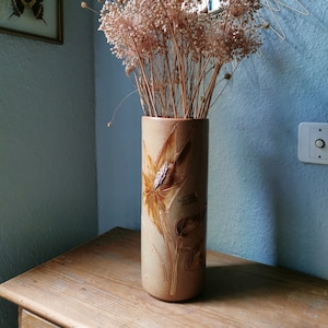 Large Roller Vase 29cm VALLAURIS Céramique d&#39;Art France 1970, countryside chic, French ceramic vase, countrycorner