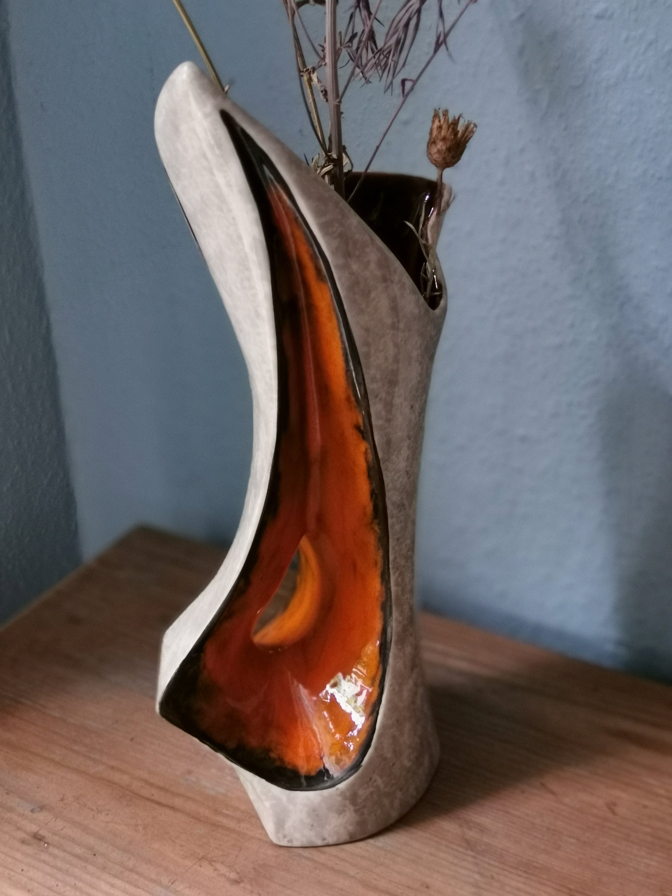 Vintage vase Tess ceramic 1950 1960 French ceramic vase design Etsy