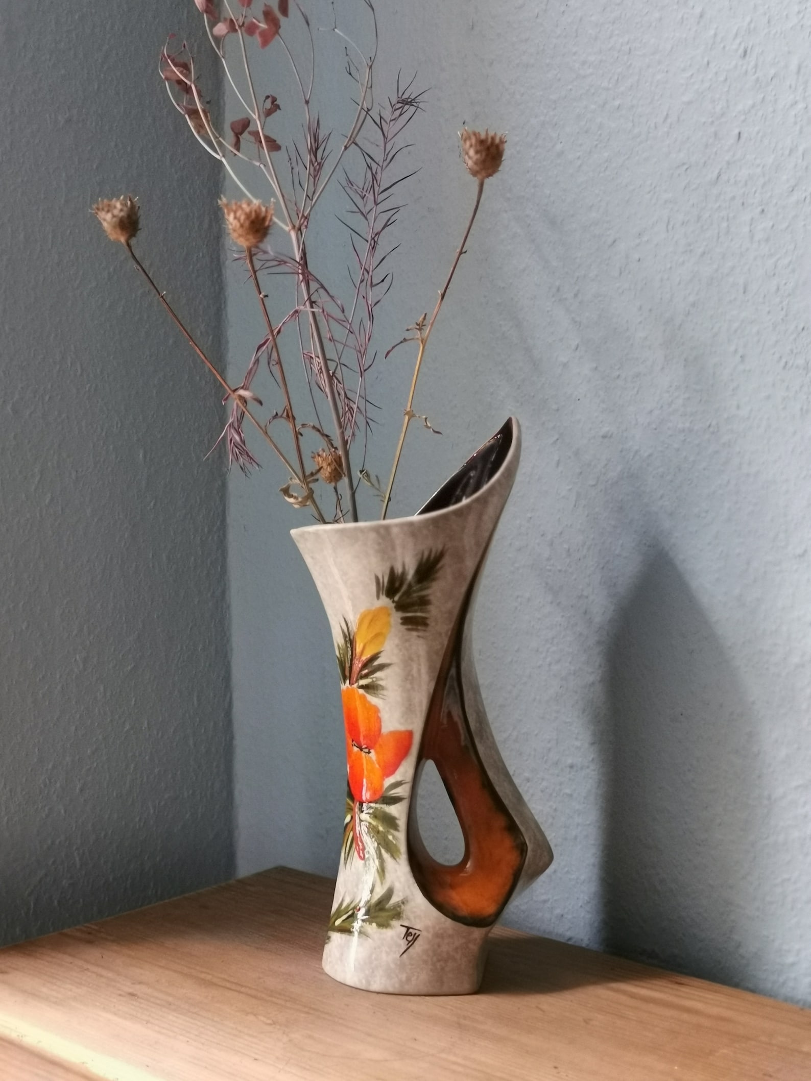 Vintage vase Tess ceramic 1950 1960 French ceramic vase design Etsy