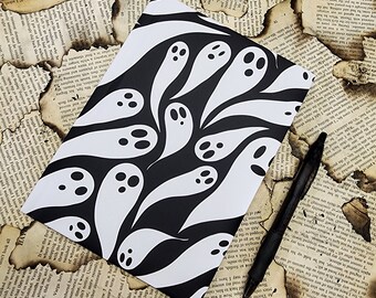 Friendly Phantoms: Ghosts Hardcover Journal - Matte Design - Unique Writing Gift