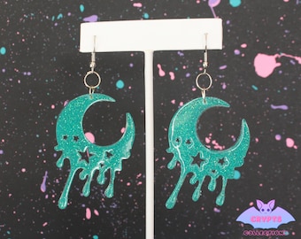 Drip Moon Earrings
