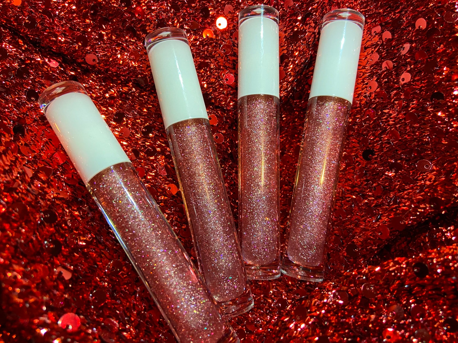 Pink Glitter Lip Gloss Etsy