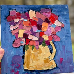 Original Oil Painting “Abstract Bouquet”