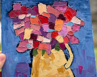 Original Oil Painting “Abstract Bouquet”
