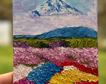 Original Oil Painting «Spring Rainier»