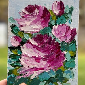 Original Oil Painting “Tea rose”