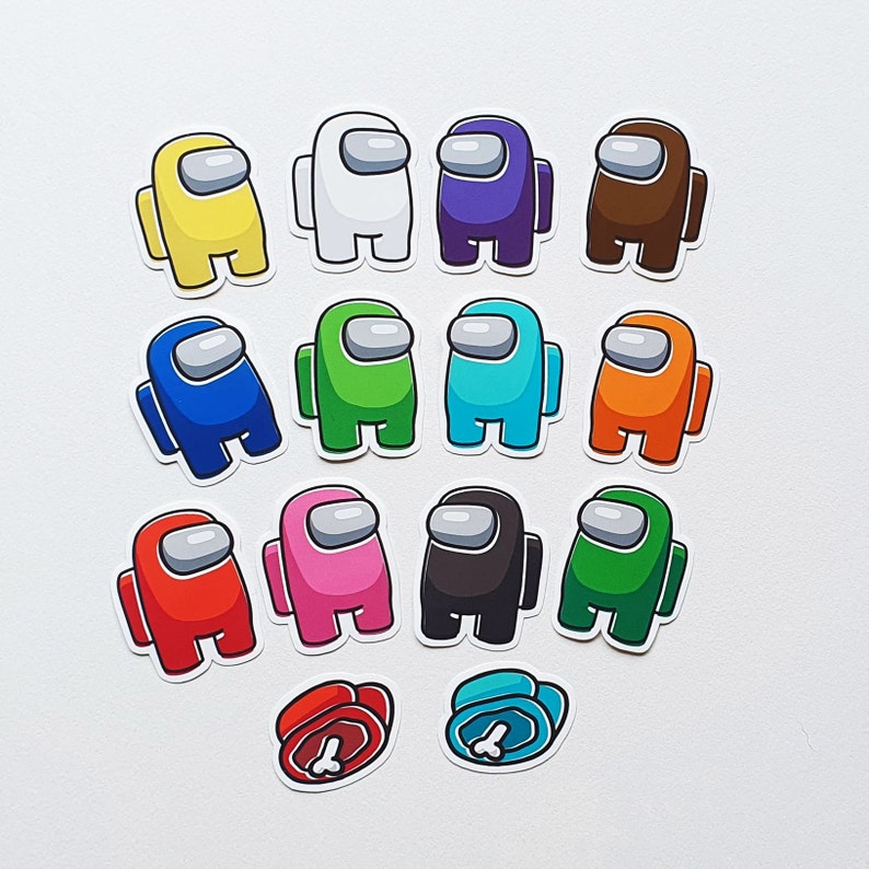 Among Us Stickers Among Us Sticker Pack Etsy