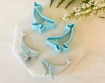 Whale Clay Cutter, Whale Shape Pendant, Cookie Cutter, Animal Shape, Under the Sea Clay Cutter, 3D Polymer Clay Cutter Set