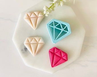 Diamond Shape Polymer Clay Cutter, Diamond Cutter, Cushion Cut, Cookie Cutter, Fondant Cutter, 3D Polymer Clay Cutter Set