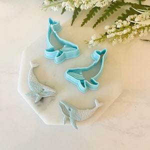 Wal Ton Cutter, Wal Form Anhänger, Ausstechform, Tier Form, unter dem Meer Clay Cutter, 3D Polymer Clay Cutter Set