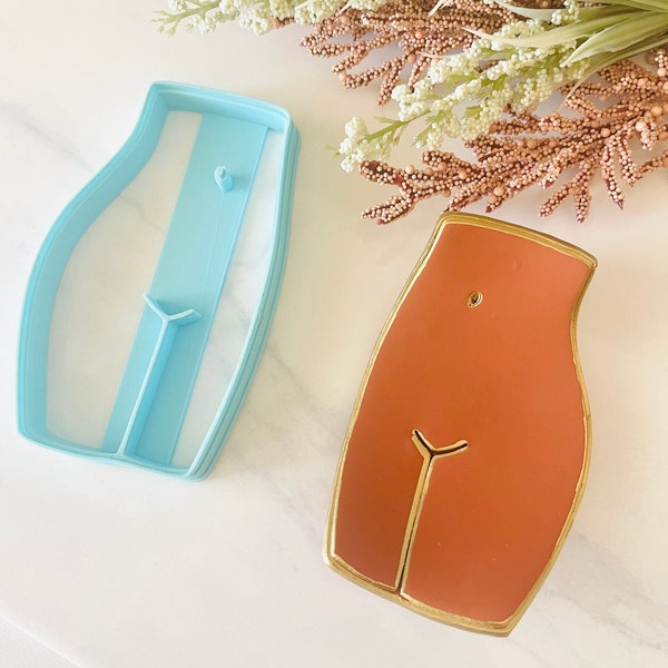 Female Form Trinket Dish Cutter, Trinket Cutter, Body shape, Coaster Cutter, Ring Dish Cutter, Cookie Cutter, 3D Polymer Clay Cutter