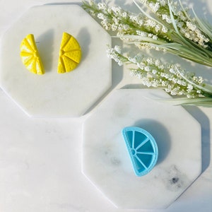 Citrus Shape, Clay Cutter, Lemon Slice Shape, Orange Slice, Fruit Shape, Clay Mold, 3D Polymer Clay Cutter Set