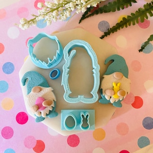 Easter Gnome Clay Cutter Set: Spring Holiday Collection