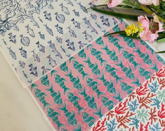 Fish & Coral Clay Transfer Paper Set: Under the Sea Pattern, Polymer Clay Supplies