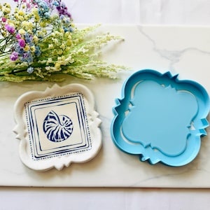 Scalloped Trinket Dish Cutter & Mold Set | 5 Inch Clay Dish Cutter |Dish Mold | Ceramic Trinket Tray Template | Clay Dish Tool