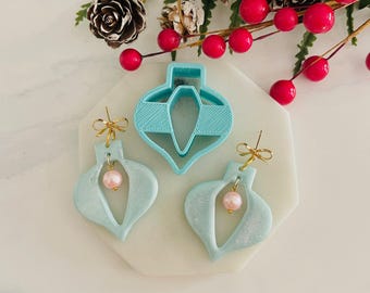 Lamp Shape Christmas Ornament Cutter: Polymer Clay, Cookie, Fondant