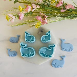 Wal Ton Cutter, Wal Form Anhänger, Ausstechform, Tier Form, unter dem Meer Clay Cutter, 3D Polymer Clay Cutter Set