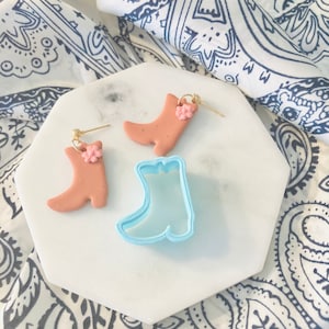 Cowboy Boots, Clay Cutter, Boot Silhouette, Boot Shape, South Western, Western, Cowgirl, Bohemian, Clay Mold, 3D Clay Cutter Set