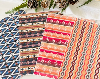 Aztec Clay Transfer Paper Set: Tribal Boho Patterns - Polymer Clay Art Supplies