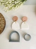 Arch Shape Clay Cutter, Dome Shape Pendant, Cookie Cutter, Geometric Shape, Minimalist Clay Cutter, 3D Polymer Clay Cutter Set 