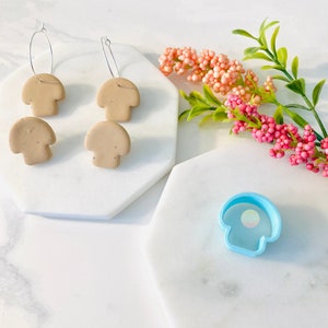 Pilz Ohrstecker Ton Ausstecher: Polymer Clay Form, Fliegenpilz Form